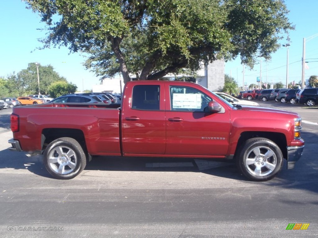 2014 Silverado 1500 LT Double Cab - Deep Ruby Metallic / Jet Black photo #8