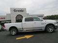 2013 Bright White Ram 1500 Laramie Crew Cab 4x4  photo #8