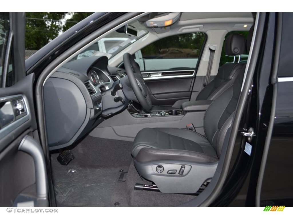 Black Anthracite Interior 2014 Volkswagen Touareg TDI Lux 4Motion Photo #86943964