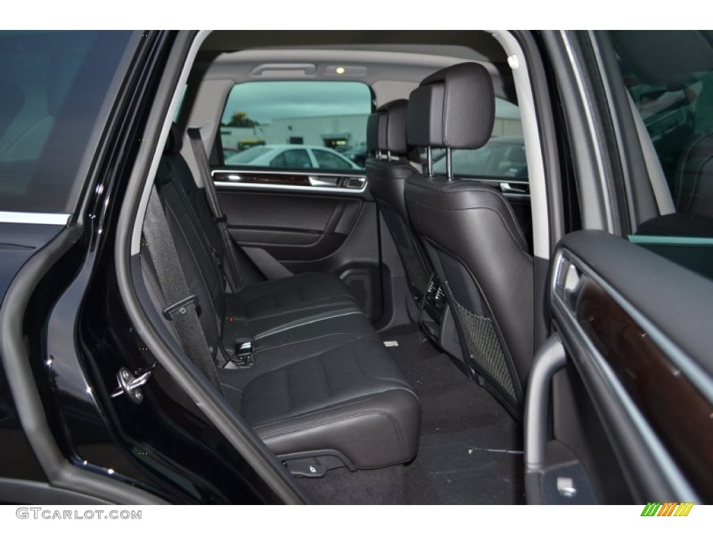 Black Anthracite Interior 2014 Volkswagen Touareg TDI Lux 4Motion Photo #86943985