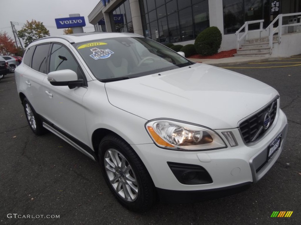 2010 XC60 T6 AWD - Ice White / Sandstone/Espresso photo #1