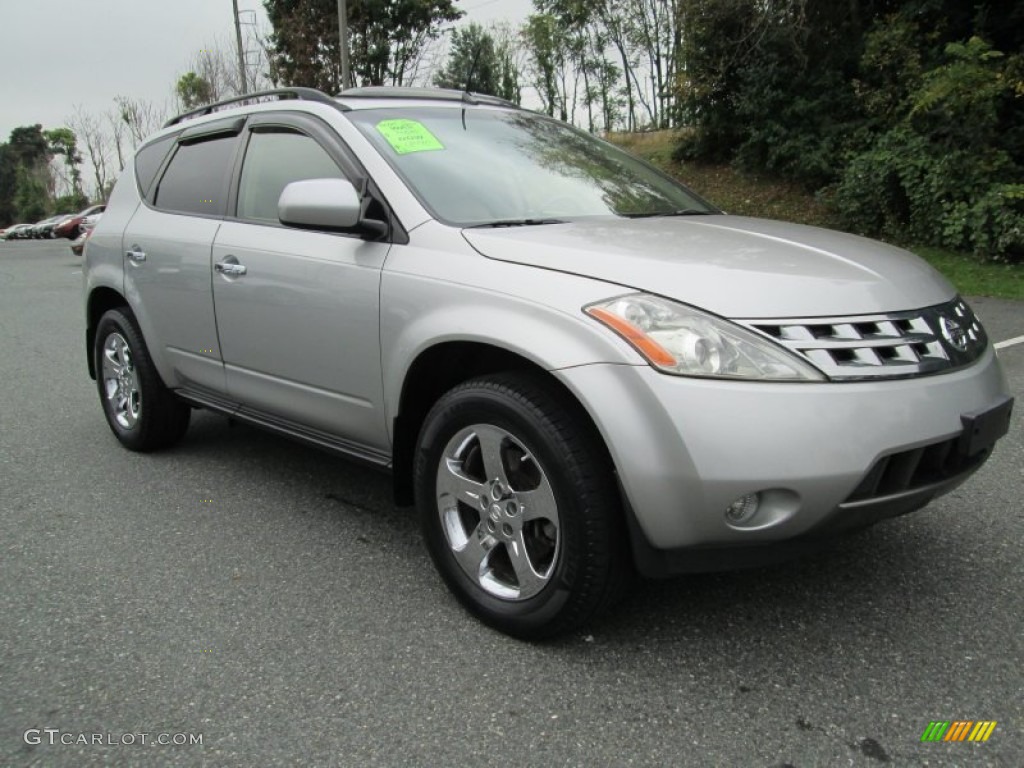 2004 Murano SL AWD - Sheer Silver Metallic / Cafe Latte photo #4