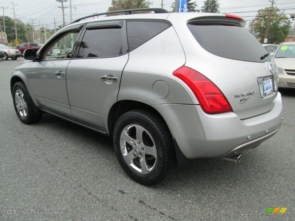 2004 Murano SL AWD - Sheer Silver Metallic / Cafe Latte photo #8