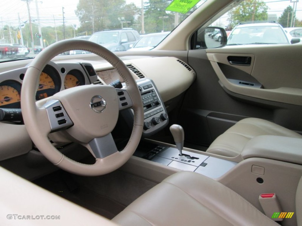 2004 Murano SL AWD - Sheer Silver Metallic / Cafe Latte photo #10