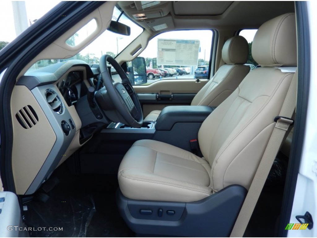 Adobe Interior 2014 Ford F450 Super Duty Lariat Crew Cab 4x4 Dually Photo #86946586