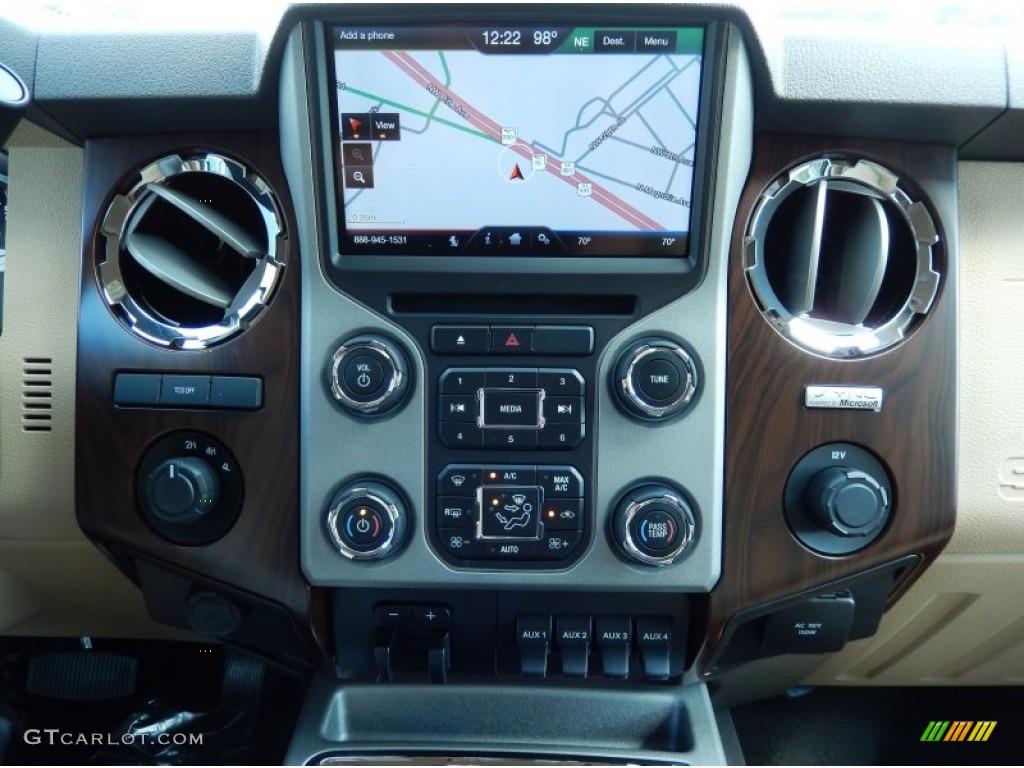 2014 Ford F450 Super Duty Lariat Crew Cab 4x4 Dually Controls Photo #86946709