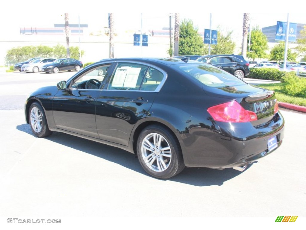 2013 G 37 Journey Sedan - Black Obsidian / Wheat photo #7