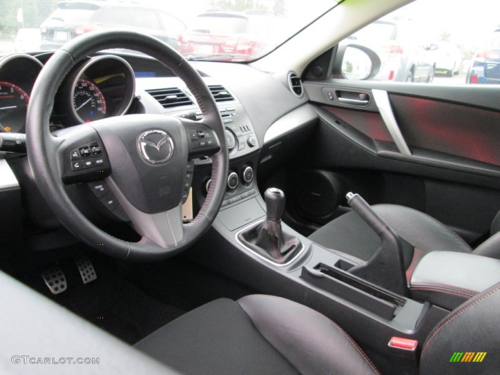 MAZDASPEED Black/Red Interior 2012 Mazda MAZDA3 MAZDASPEED3 Photo #86947177