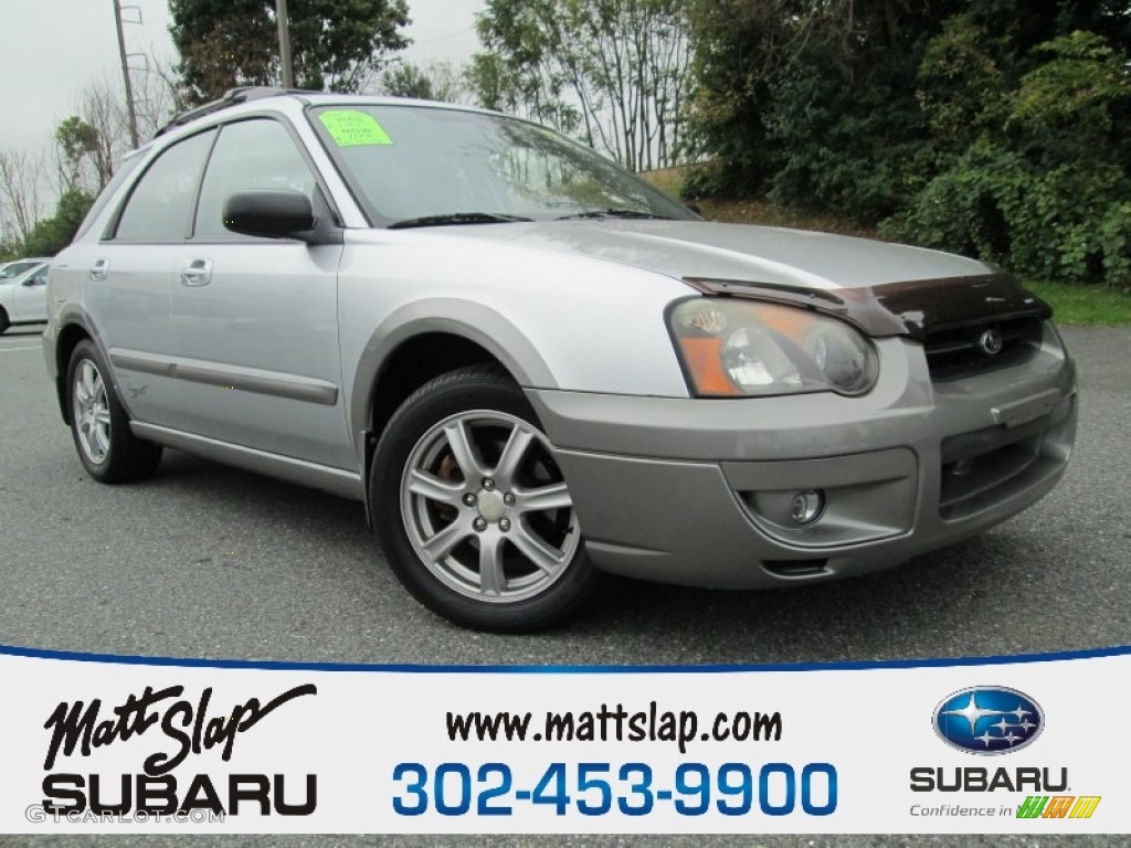 2005 Impreza Outback Sport Wagon - Platinum Silver Metallic / Black photo #1