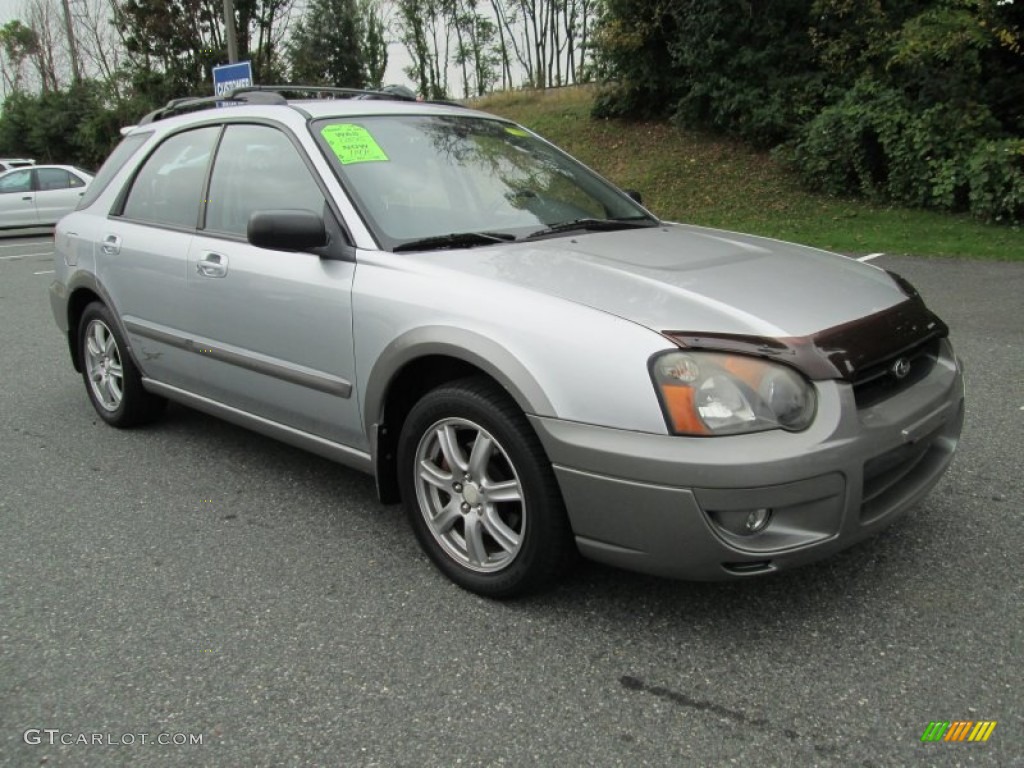 Platinum Silver Metallic 2005 Subaru Impreza Outback Sport Wagon Exterior Photo #86947690