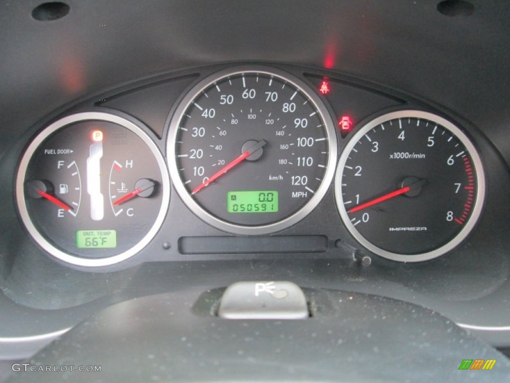 2005 Subaru Impreza Outback Sport Wagon Gauges Photo #86948197