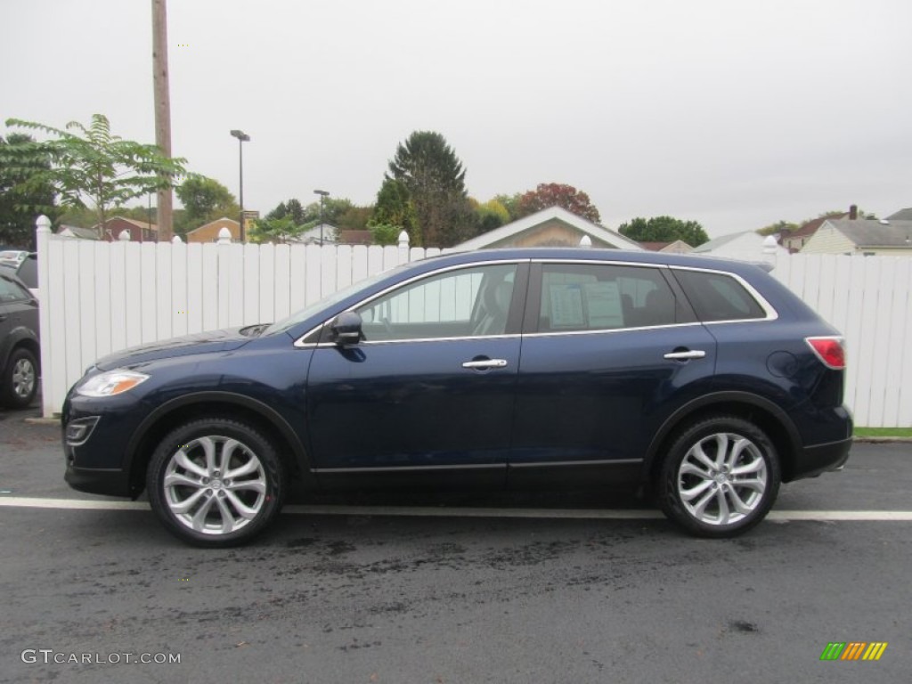 Stormy Blue Mica 2011 Mazda CX-9 Grand Touring AWD Exterior Photo #86949439