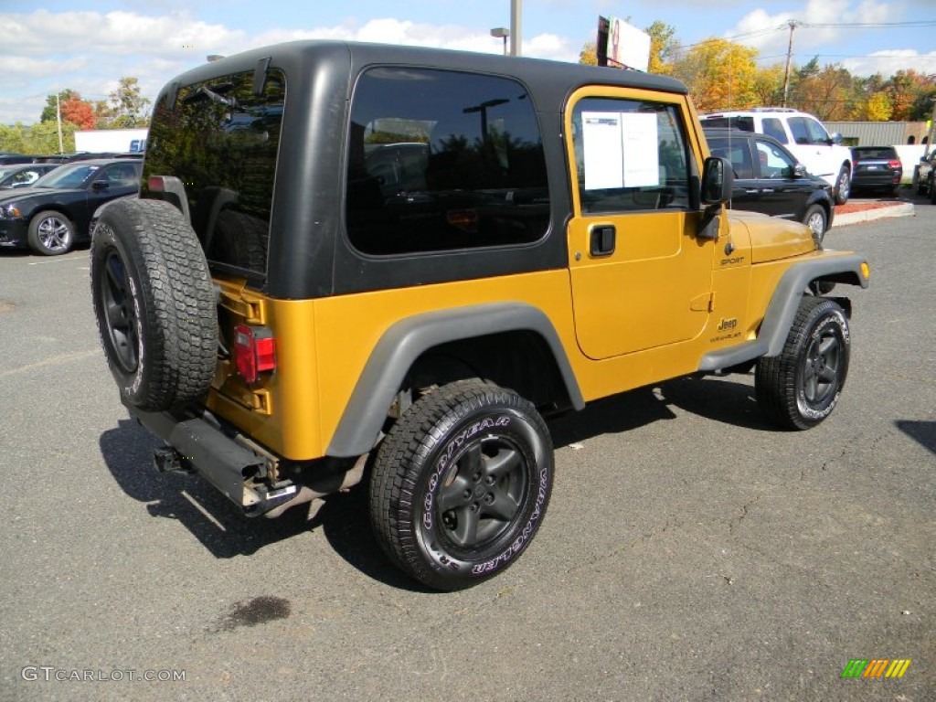 2003 Wrangler Sport 4x4 - Inca Gold Metallic / Dark Slate Gray photo #6