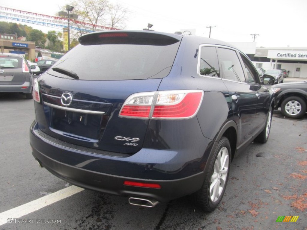 2011 CX-9 Grand Touring AWD - Stormy Blue Mica / Sand photo #6