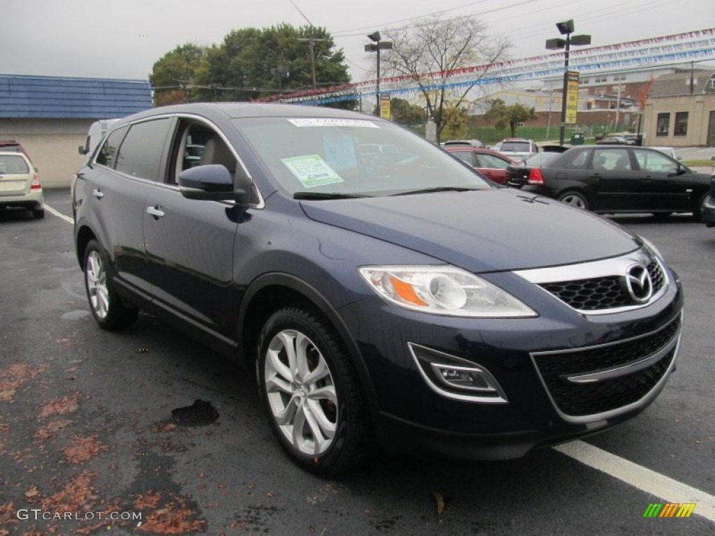 Stormy Blue Mica 2011 Mazda CX-9 Grand Touring AWD Exterior Photo #86949569