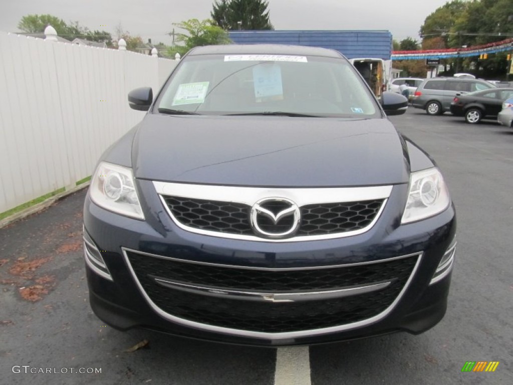 2011 CX-9 Grand Touring AWD - Stormy Blue Mica / Sand photo #8