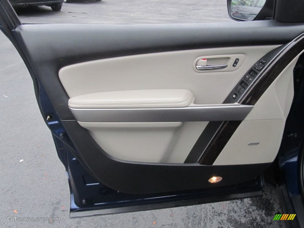 2011 CX-9 Grand Touring AWD - Stormy Blue Mica / Sand photo #10