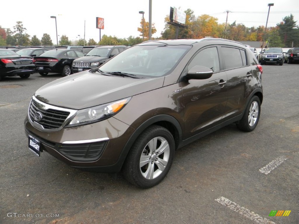 2011 Sportage LX AWD - Sand Track / Black photo #1