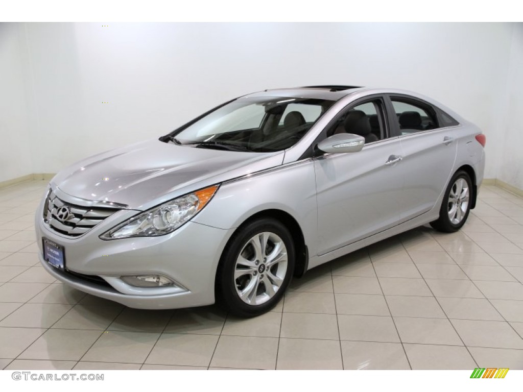 2011 Sonata Limited - Radiant Silver / Black photo #3