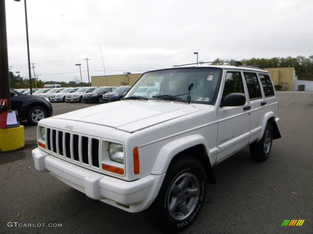 1999 Cherokee Sport 4x4 - Stone White / Camel photo #1