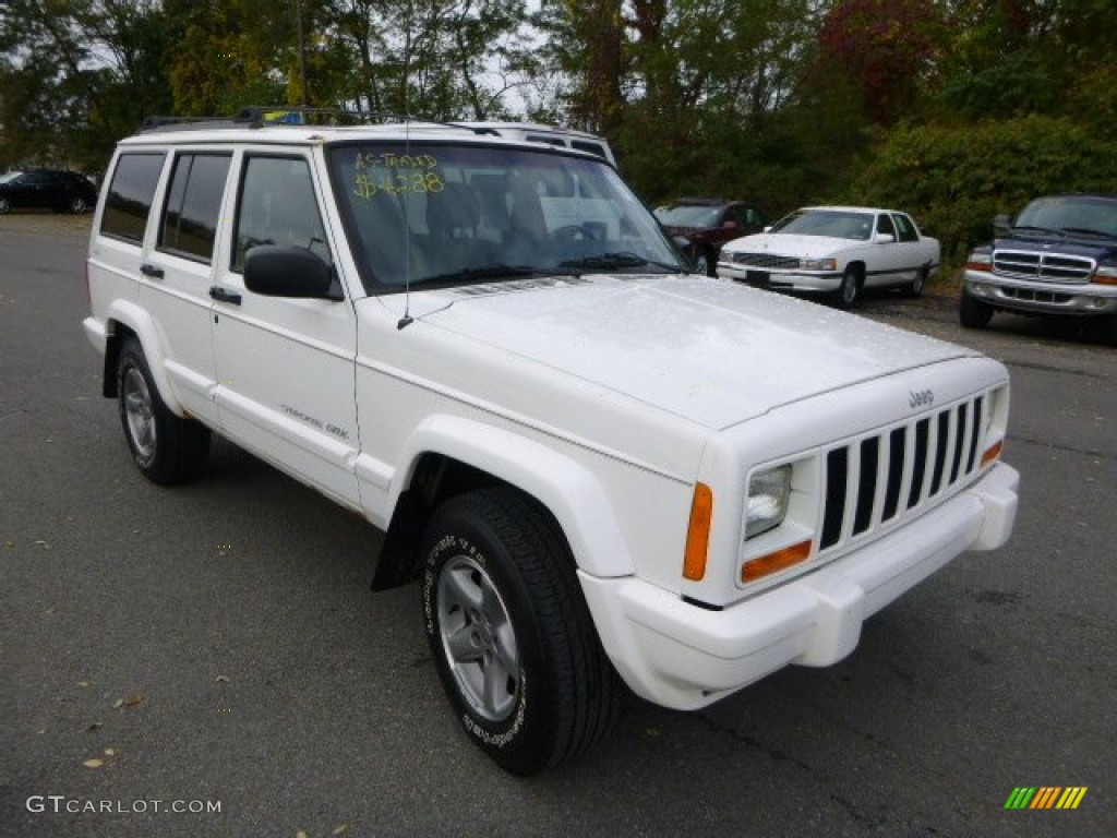 1999 Cherokee Sport 4x4 - Stone White / Camel photo #5