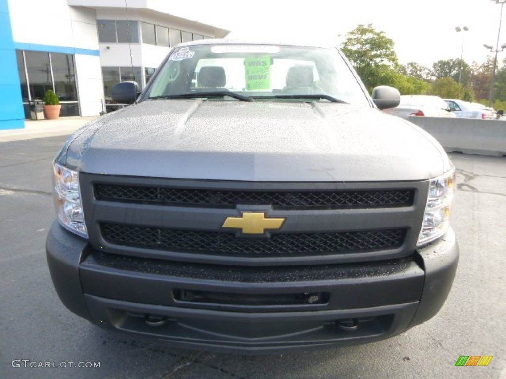 2012 Silverado 1500 Work Truck Regular Cab - Graystone Metallic / Dark Titanium photo #8