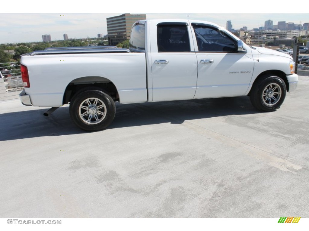 2006 Ram 1500 SLT Quad Cab - Bright White / Medium Slate Gray photo #11