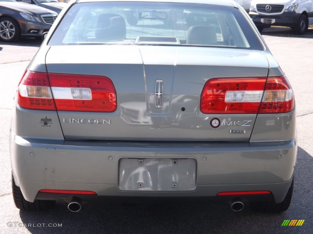 2009 MKZ AWD Sedan - Moss Green Metallic / Light Stone photo #4