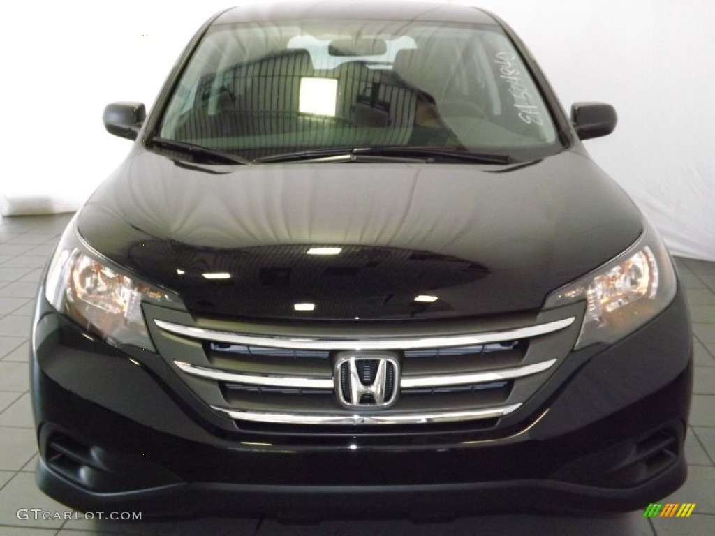 2014 CR-V LX - Crystal Black Pearl / Black photo #2