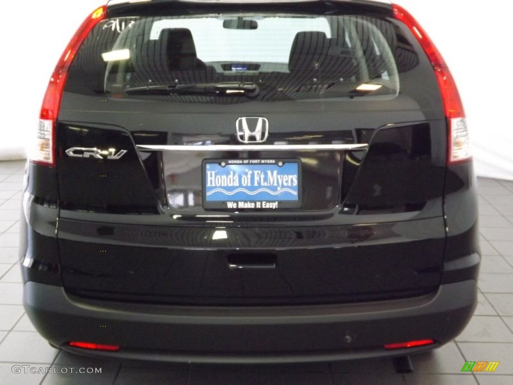 2014 CR-V LX - Crystal Black Pearl / Black photo #7