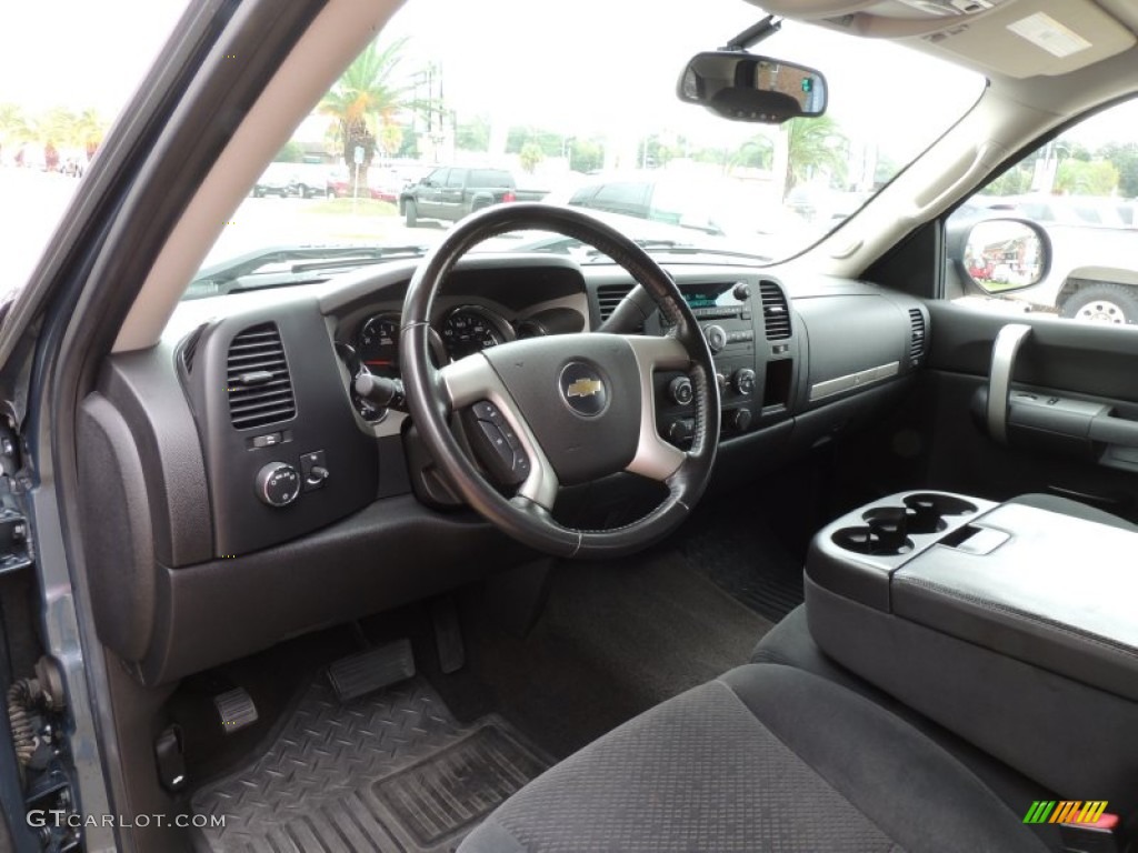 2007 Silverado 1500 LT Crew Cab - Blue Granite Metallic / Ebony Black photo #12