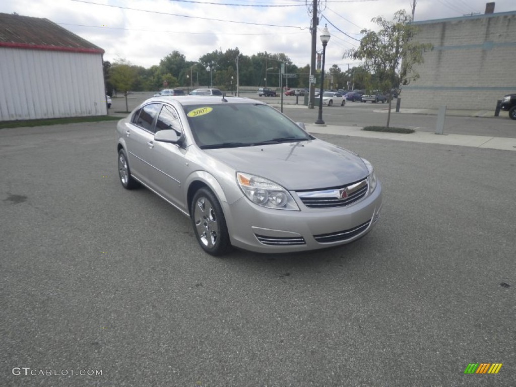 2007 Aura XE - Silver Pearl Metallic / Gray photo #1