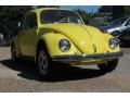 Yellow 1968 Volkswagen Beetle Coupe