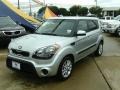 2013 Bright Silver Kia Soul +  photo #2