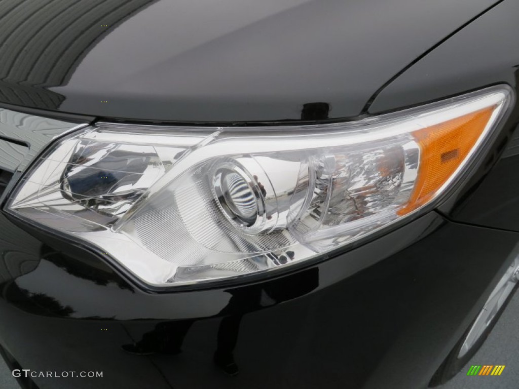 2014 Camry XLE - Attitude Black Metallic / Ivory photo #9