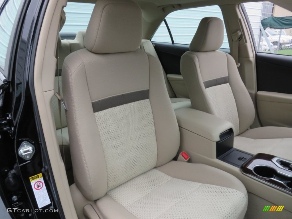 2014 Camry XLE - Attitude Black Metallic / Ivory photo #19