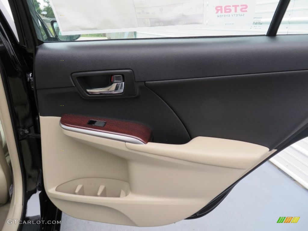 2014 Camry XLE - Attitude Black Metallic / Ivory photo #20