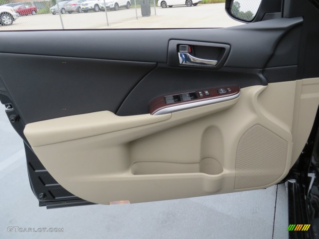 2014 Camry XLE - Attitude Black Metallic / Ivory photo #23