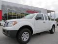 2013 Glacier White Nissan Frontier S King Cab  photo #1