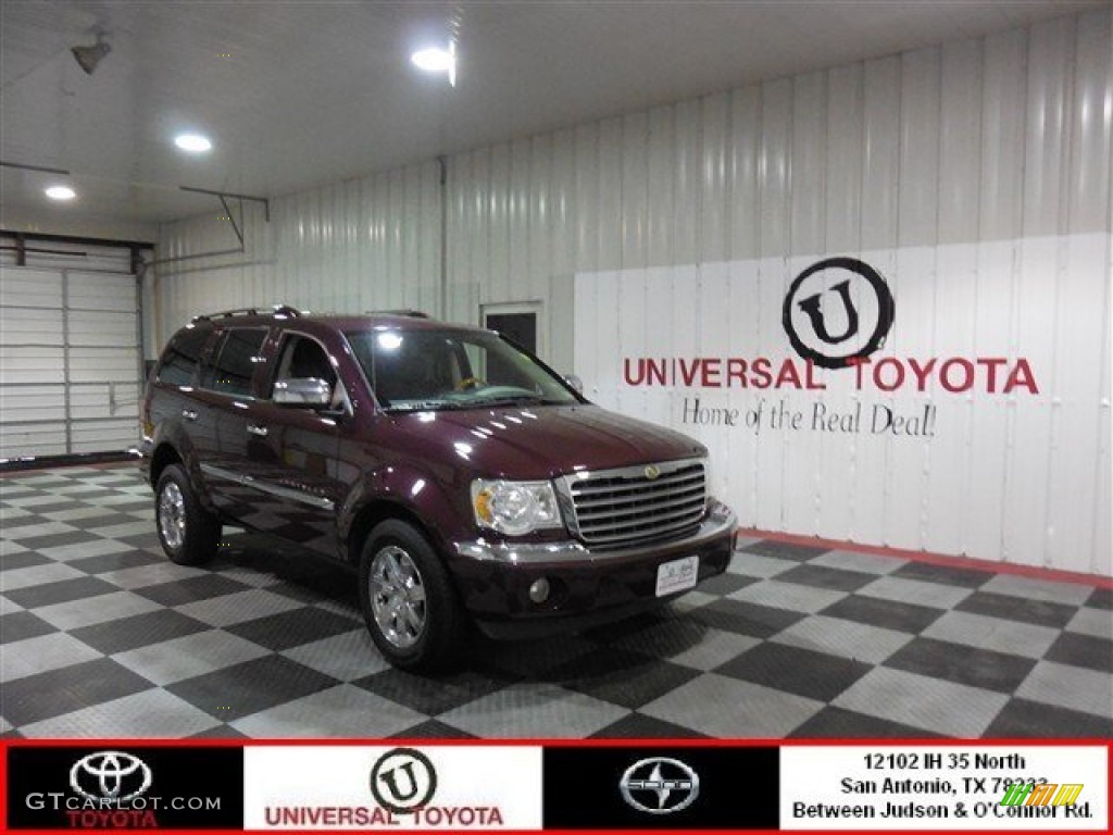2009 Aspen Limited - Deep Crimson Crystal Pearl / Dark Slate Gray/Light Slate Gray photo #1