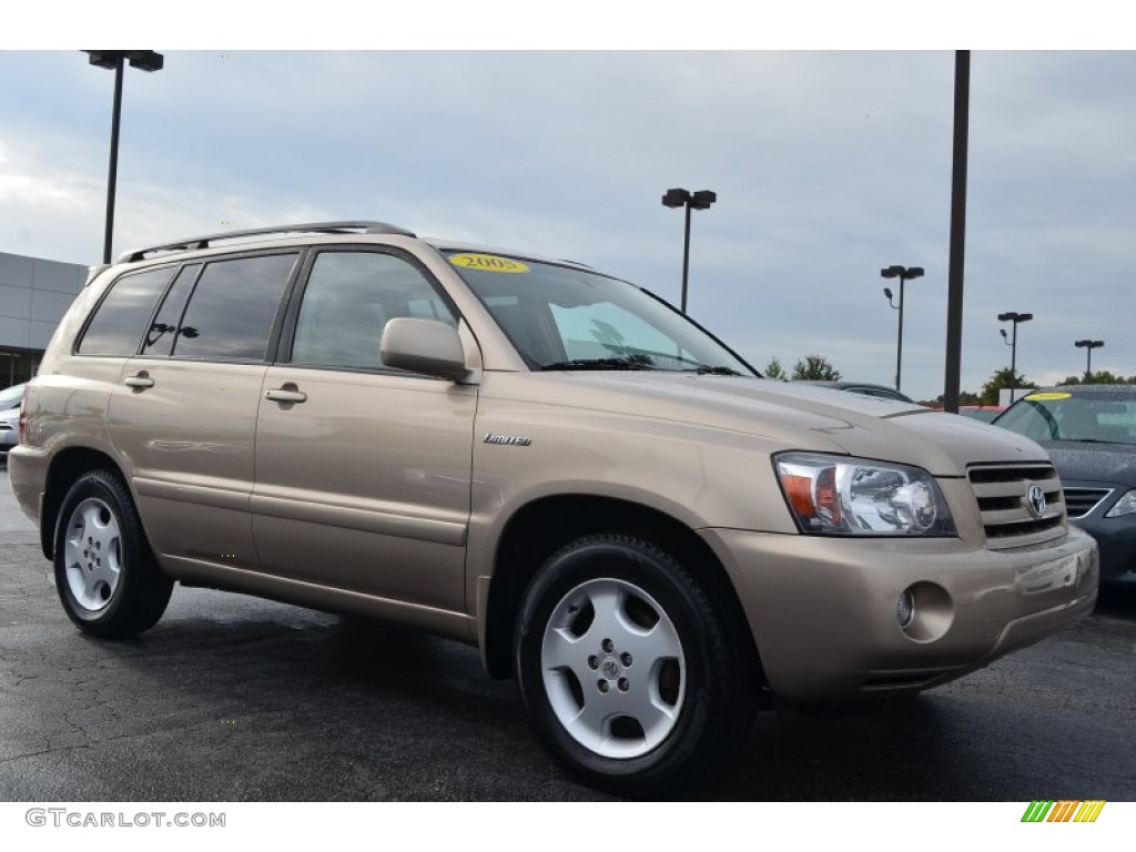 2005 Highlander Limited - Sonora Gold Pearl / Ivory photo #1