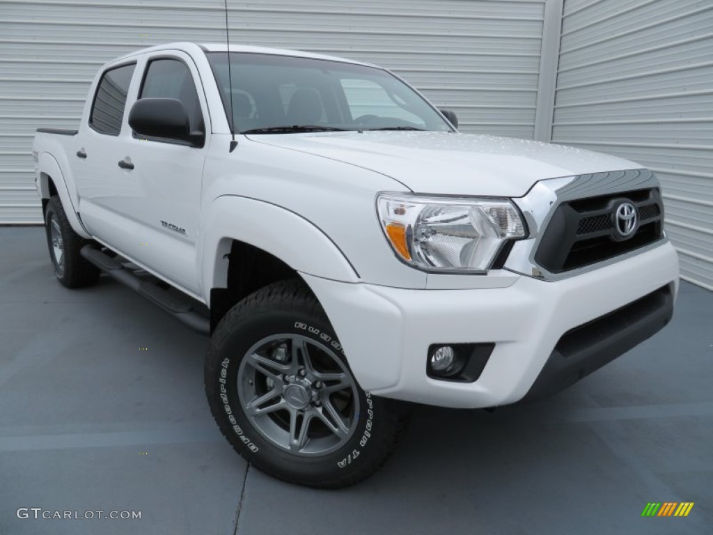 2014 Tacoma TSS V6 Prerunner Double Cab - Super White / Graphite photo #1