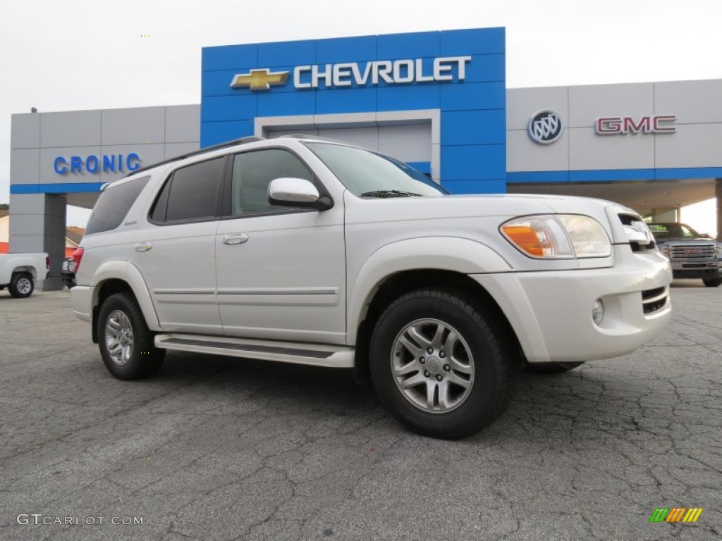 2007 Sequoia Limited - Super White / Taupe photo #1