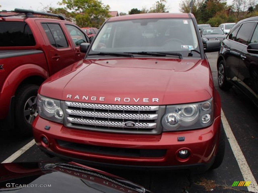 2007 Range Rover Sport Supercharged - Rimini Red Metallic / Ebony Black photo #2