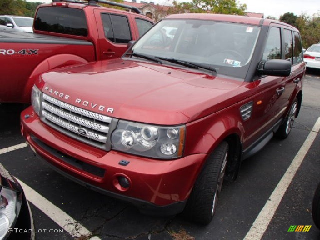 2007 Range Rover Sport Supercharged - Rimini Red Metallic / Ebony Black photo #3