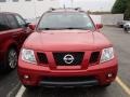 2012 Lava Red Nissan Frontier S Crew Cab 4x4  photo #2