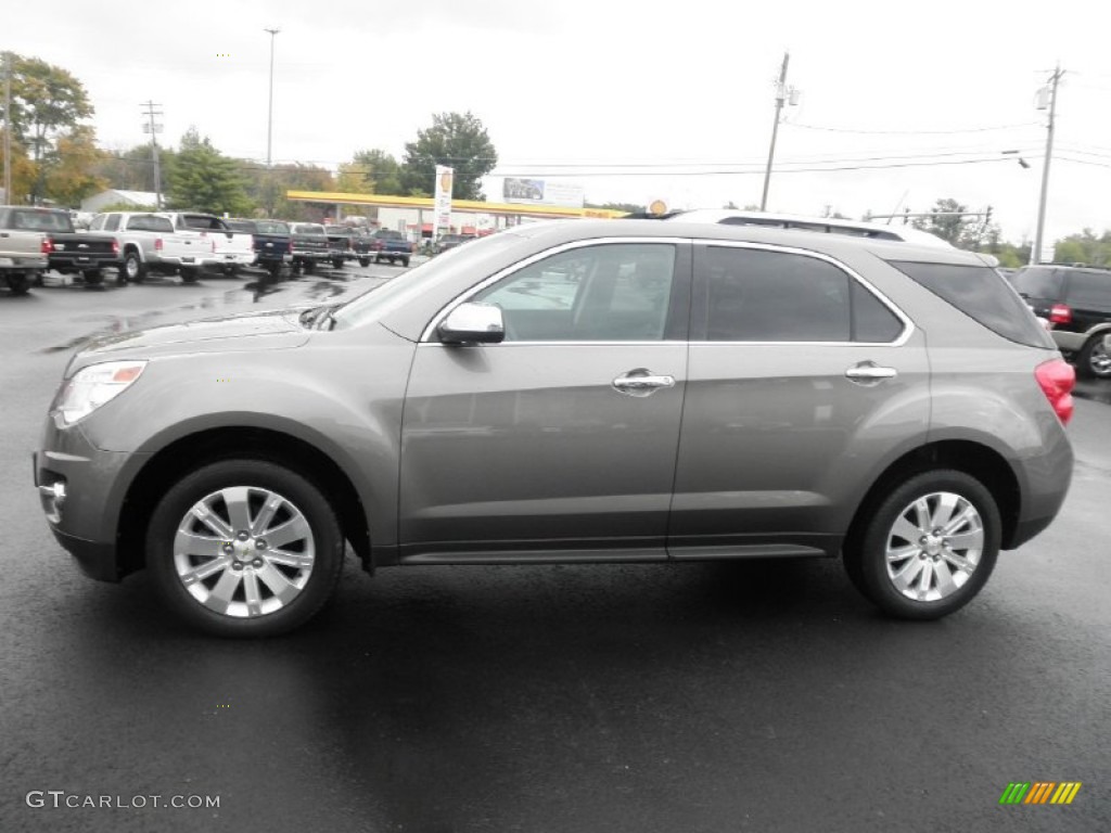 2010 Equinox LTZ - Mocha Steel Metallic / Jet Black/Brownstone photo #4