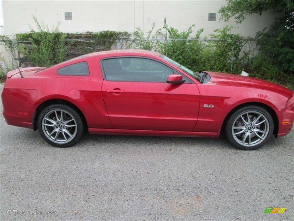 2013 Mustang GT Premium Coupe - Red Candy Metallic / Charcoal Black photo #3