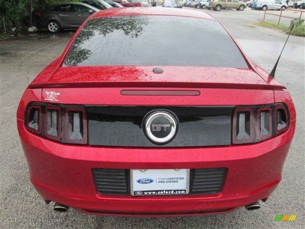 2013 Mustang GT Premium Coupe - Red Candy Metallic / Charcoal Black photo #6