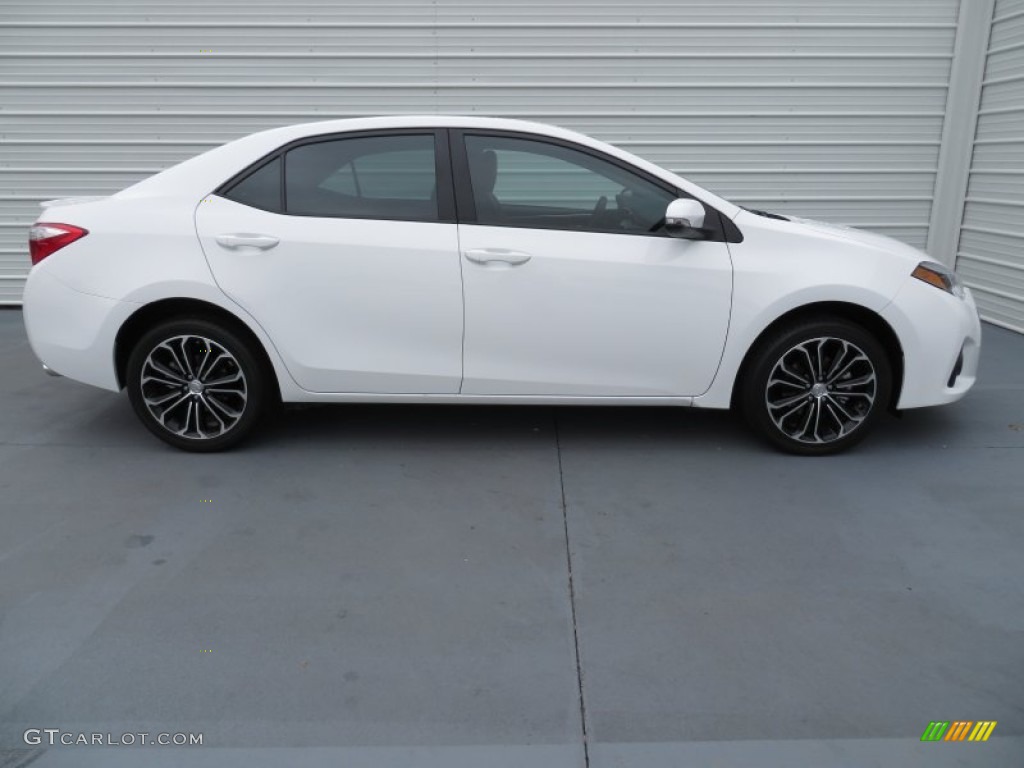 2014 Corolla S - Super White / Amber photo #3